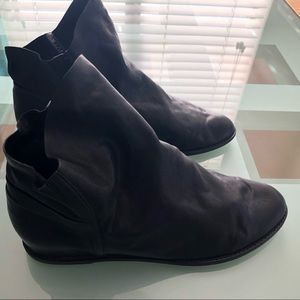 Stuart Weitzman black ankle boot “Mainline” style.